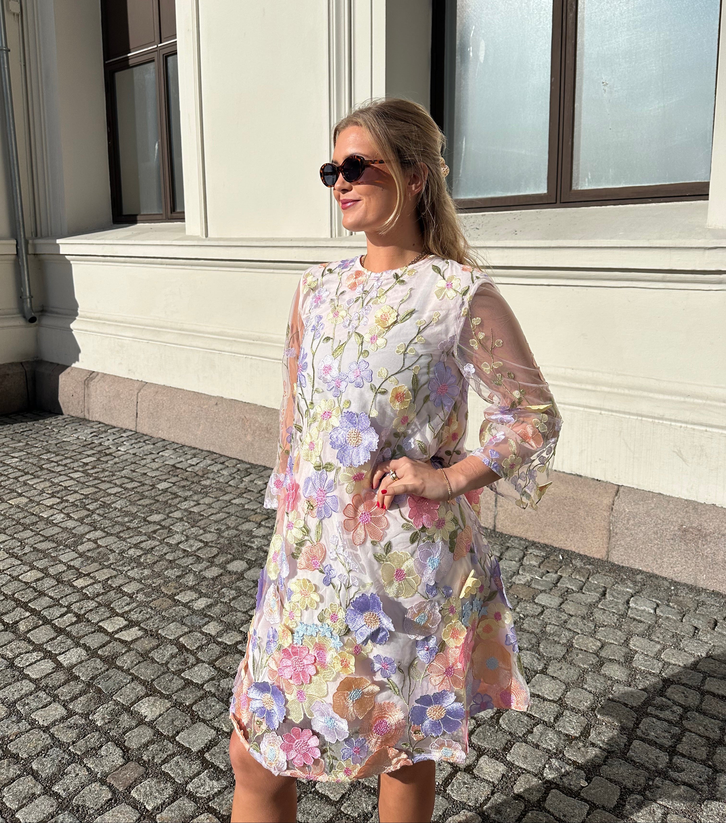 YASFLOWERING Midi Dress - Lavendula